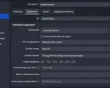 Ustawienia nagrywania wideo: ścieżka pliku, format .mkv, enkoder AOM AV1, dźwięk FFmpeg PCM, rozdzielczość 1920x1080, czyli **full HD jaka to rozdzielczość**.