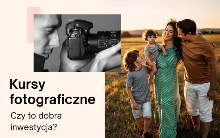 Kursy fotograficzne: naucz się łapać chwile jak ta rodzina na tle zachodzącego słońca.